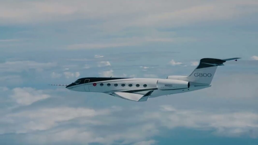 Gulfstream G800 arrives in Orlando for NBAA-BACE 2022