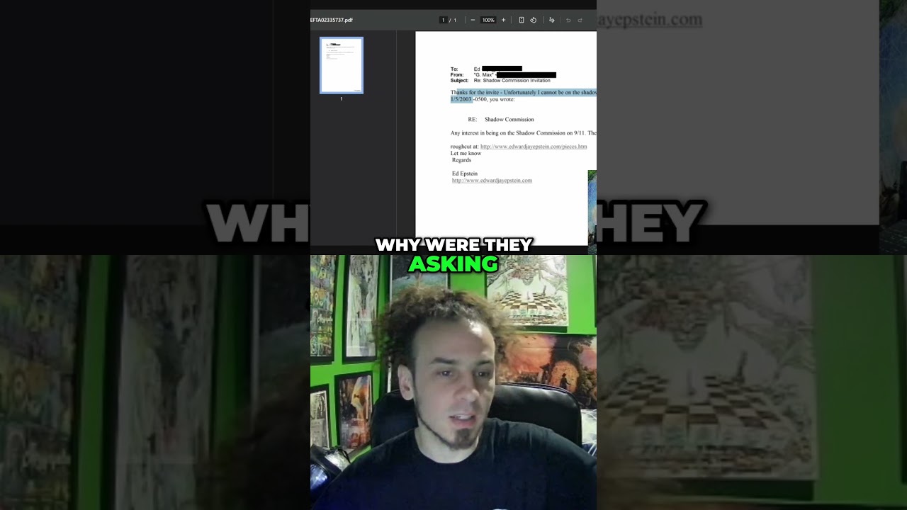 Ghislane Maxwell’s 9/11 ‘Shadow Commission Invitation’