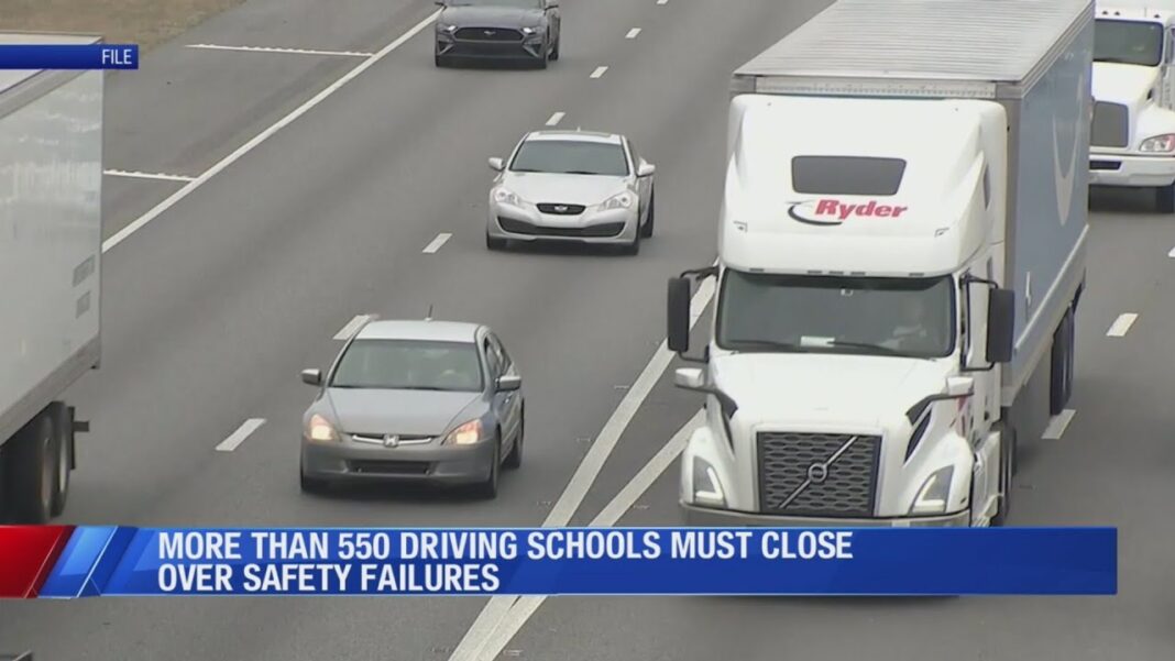 Over 550 commercial driving schools forced to close