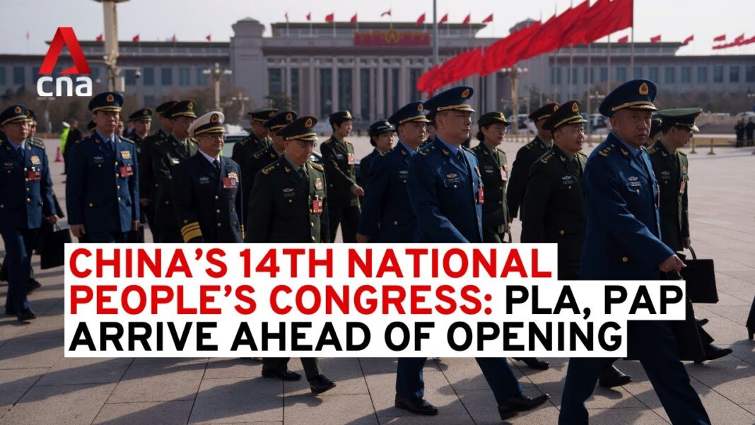 China's 14th National People's Congress: Military, police delegates arrive ahead of opening