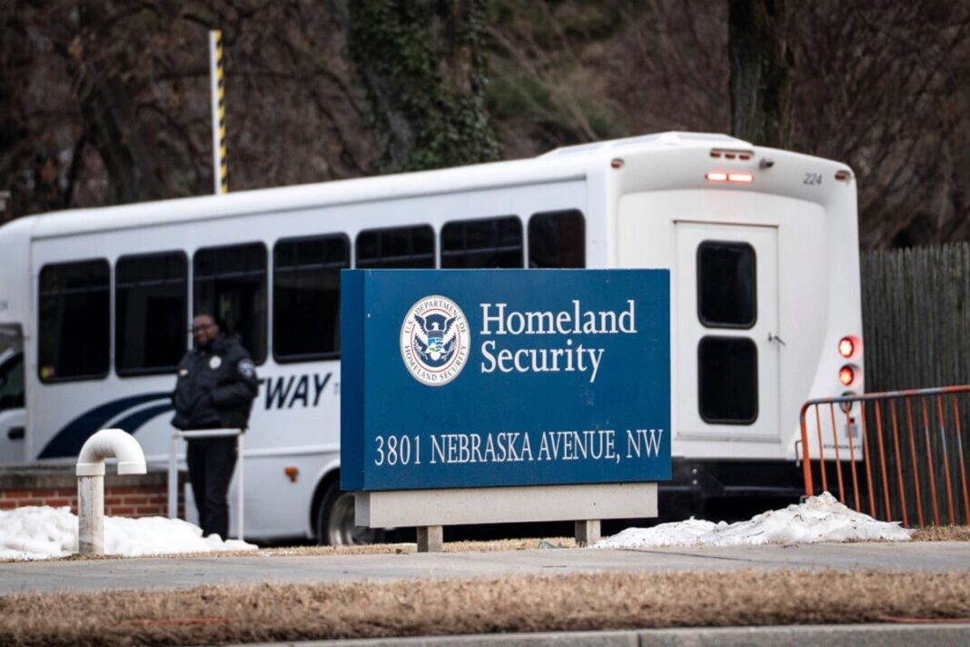 The U.S. Department of Homeland Security in Washington on Feb. 17, 2026.