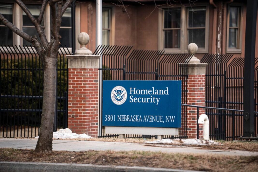 The U.S. Department of Homeland Security in Washington on Feb. 17, 2026.