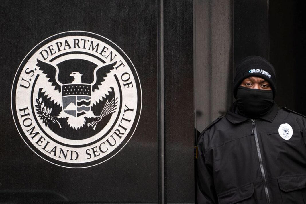 U.S. ICE at the DHS in Washington on Feb. 17, 2026.