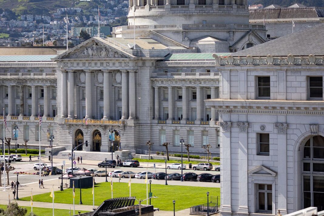 The city hall of San Francisco on March 8, 2024.