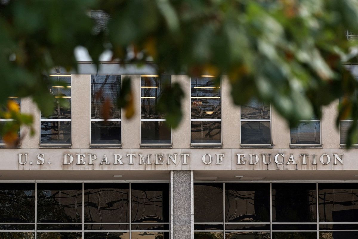 The U.S. Department of Education in Washington on Oct. 21, 2025.