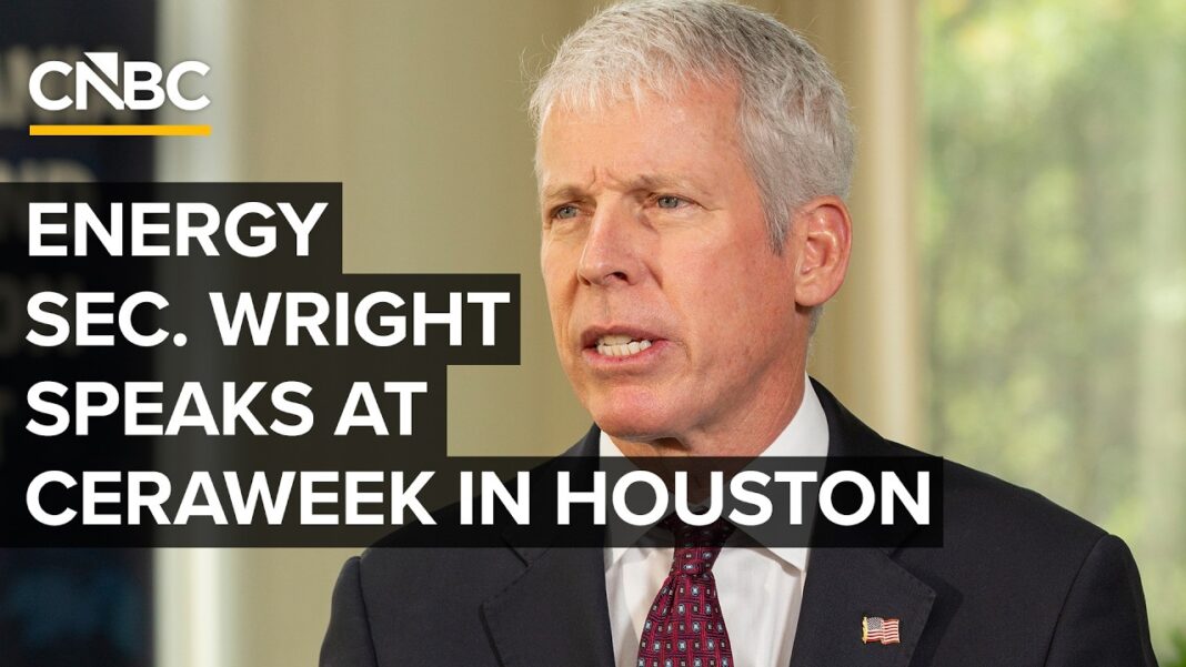 U.S. Energy Secretary Chris Wright discusses Iran war at CERAWeek in Houston — 3/23/2026