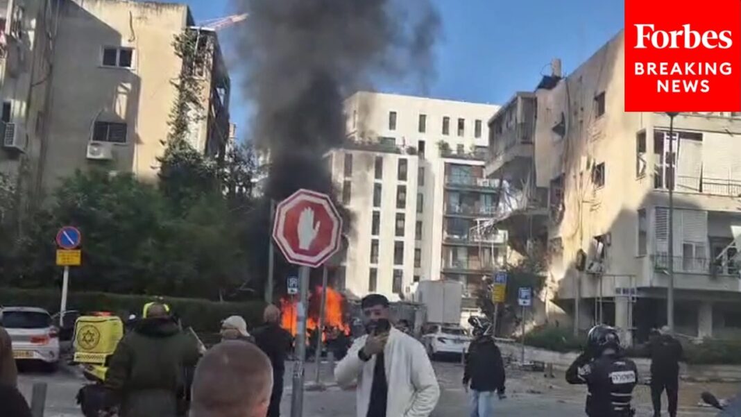 Residential Building Severely Damaged After Iranian Missile Attack On Haifa, Israel