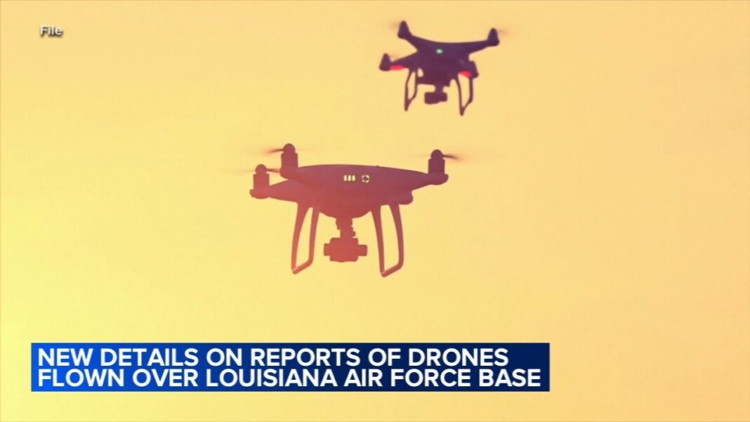 Unauthorized drones spotted over US Air Force base