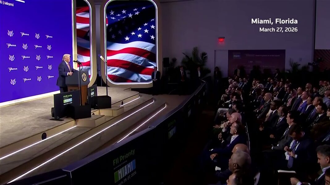 Trump says 'Cuba's next' in speech hailing US military