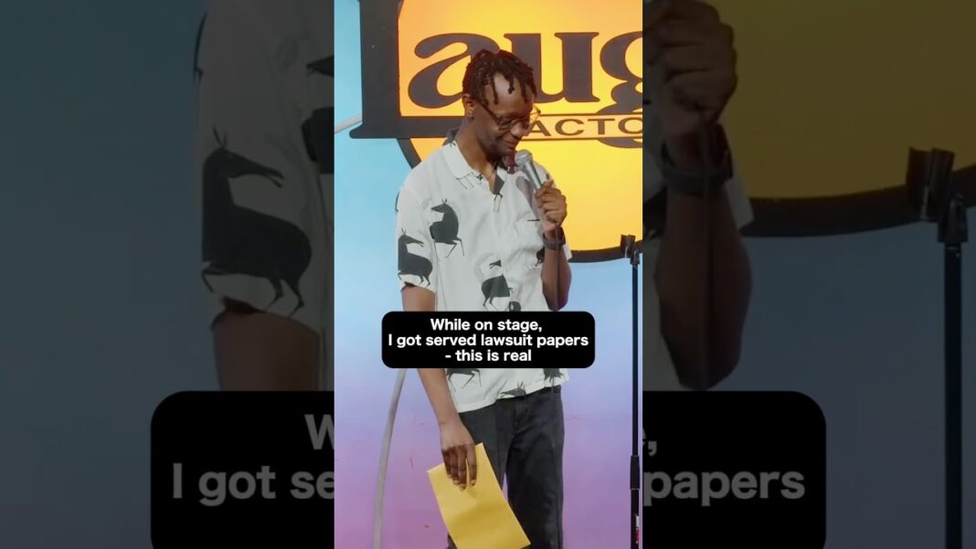 *This is real* I got served while I was on stage