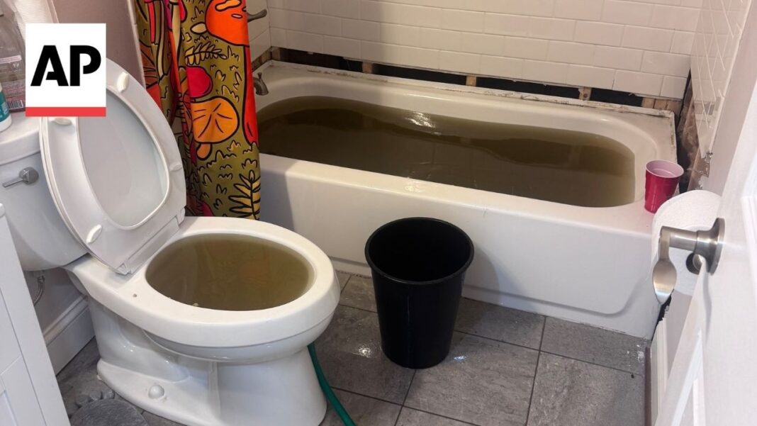 Human waste backing up in basements highlight US infrastructure problems