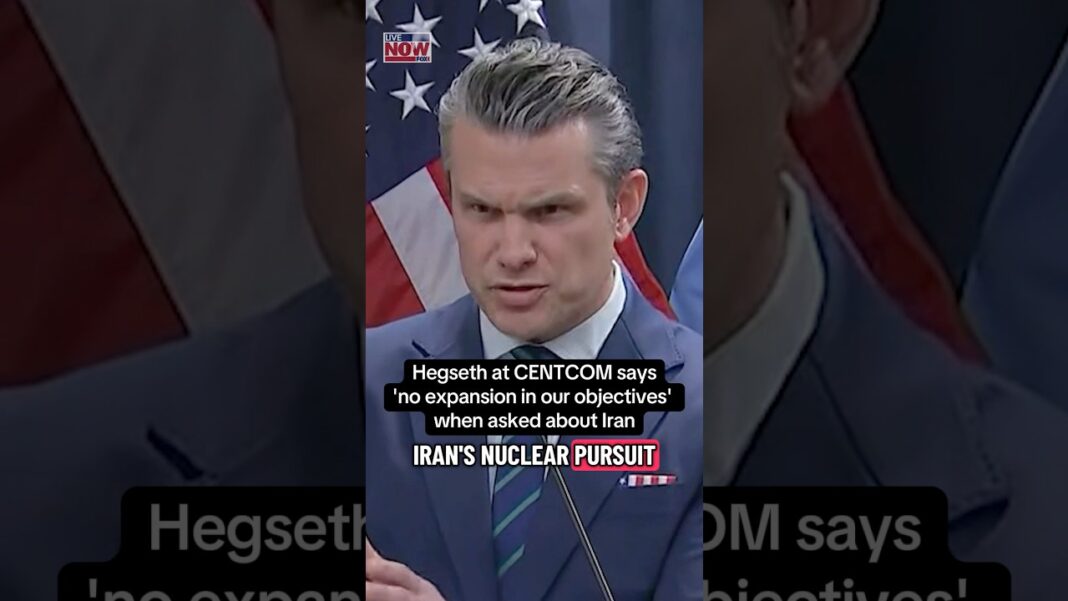 Hegseth vows 'no expansion in our objectives' in Iran