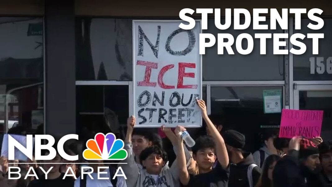East Bay students walk out of class to protest ICE
