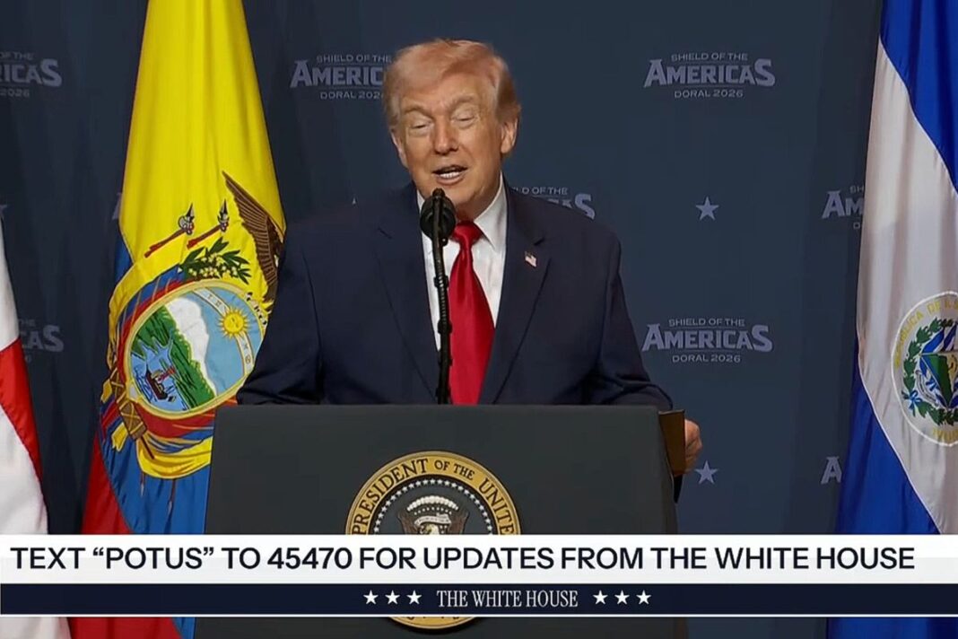 President Trump Delivers Remarks to the Shield of Americas Summit