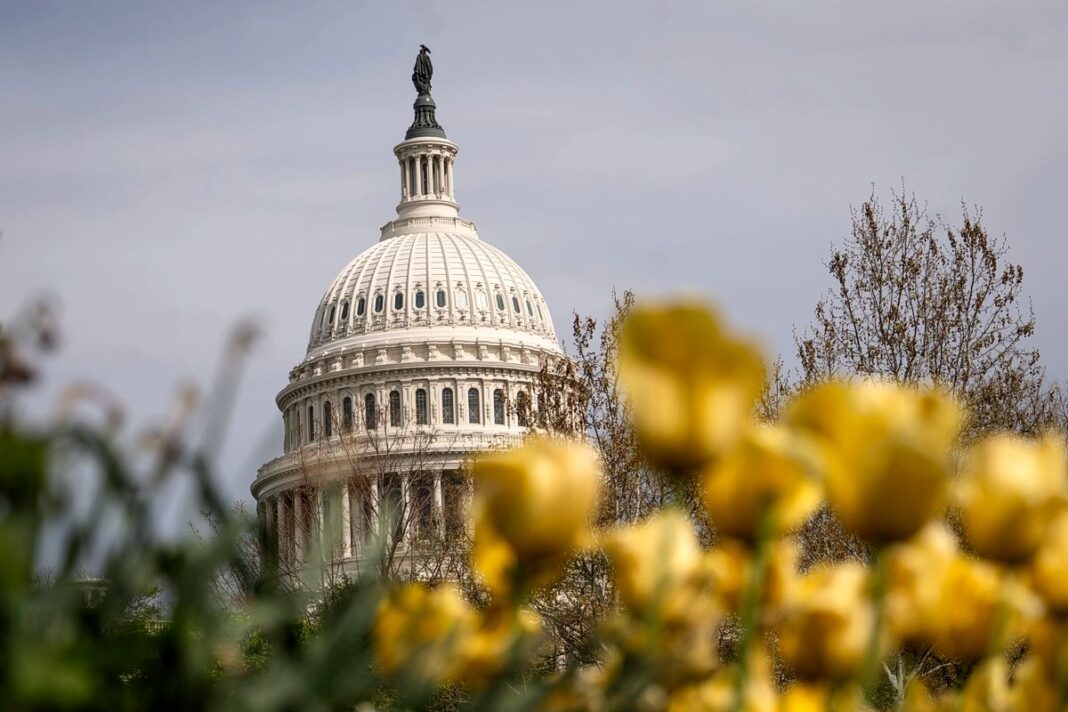 The U.S. Capitol building in Washington on April 13, 2026.