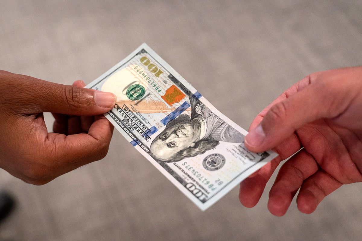 U.S. dollar bills in Washington on Nov. 13, 2025.