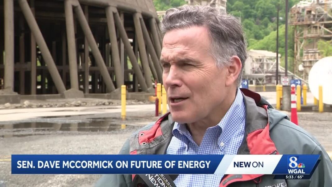 Sen. Dave McCormick pushes energy permitting bill at Beaver County data center site