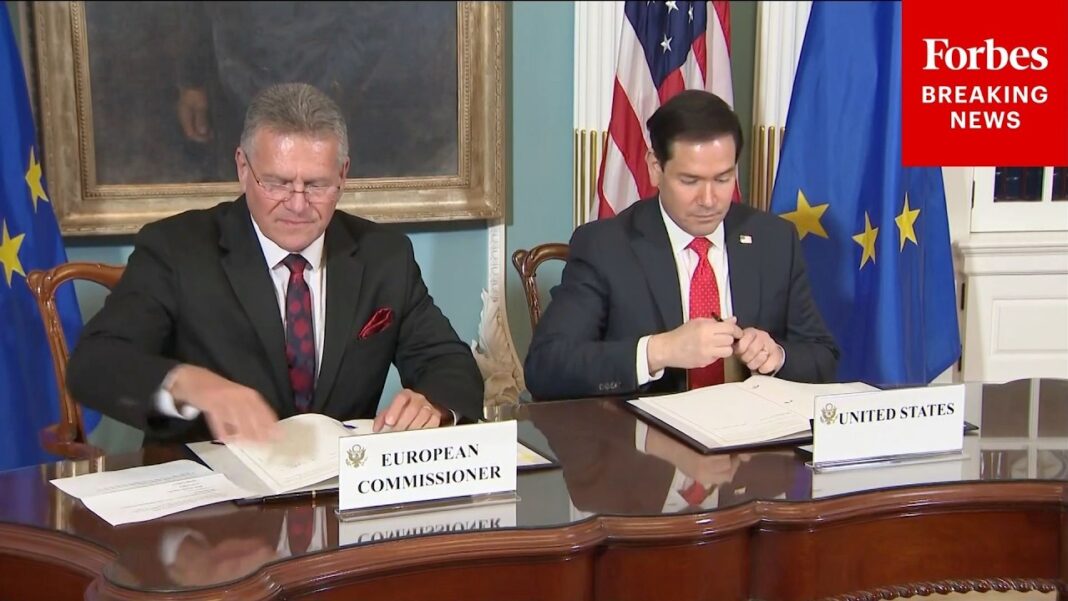 BREAKING: Marco Rubio Signs Memorandum Of Understanding On Critical Minerals With An EU Official