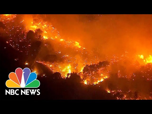 Aerial Video Shows Widespread California Wildfires | NBC News