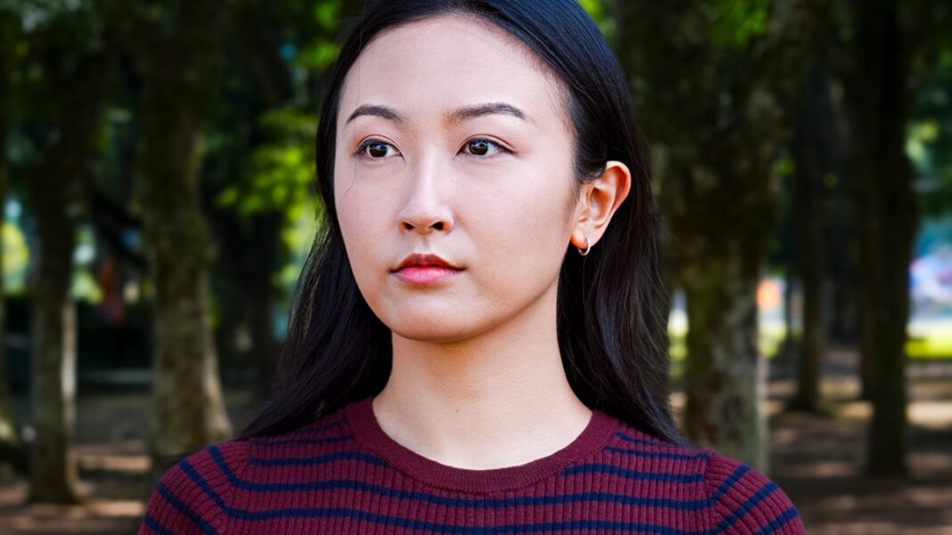 Nancy Zhang, an emcee for Shen Yun Performing Arts, in Curitiba, Brazil, on April 24, 2026