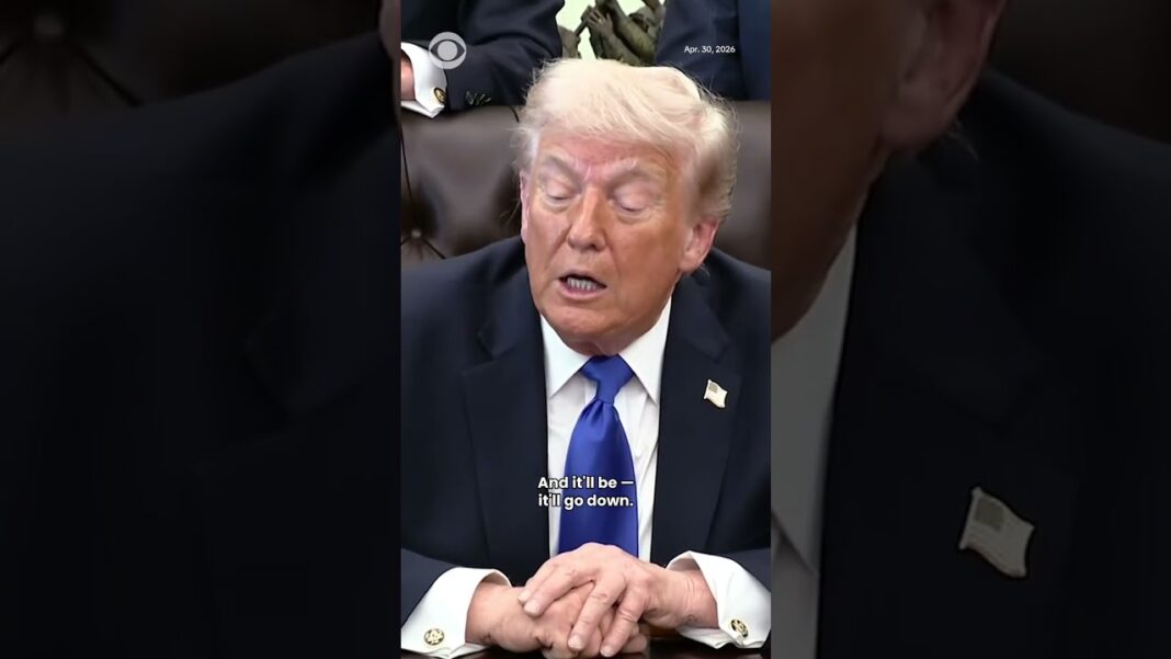 Trump insists that as soon as the war with Iran is over, gas prices will “drop like a rock”
