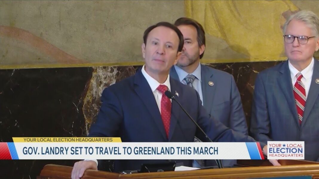 Gov. Landry set to travel to Greenland