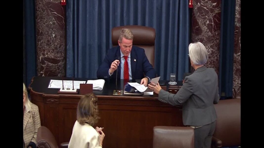 Senate confirms 48 Trump nominees at once after Republicans trigger 'nuclear option' to fast-track