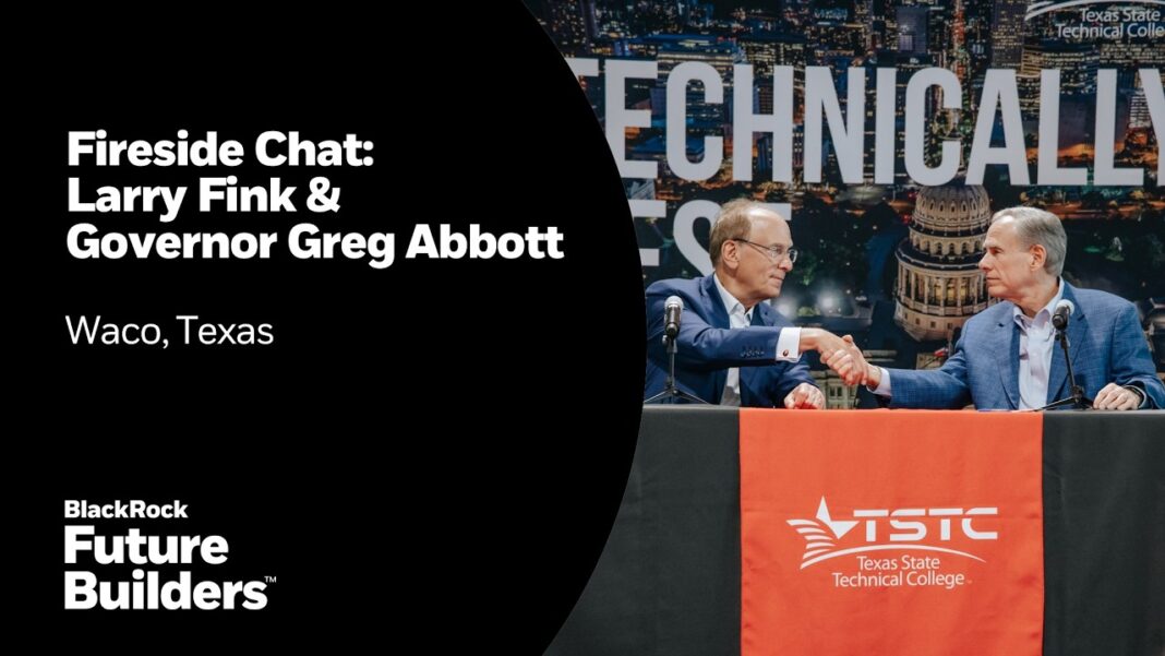 Texas Future Builders | Fireside chat: Larry Fink & Governor Greg Abbott