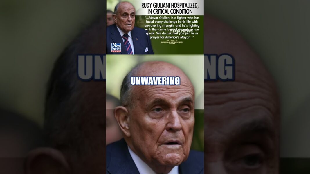 Rudy Giuliani hospitalized in CRITICAL but stable condition
