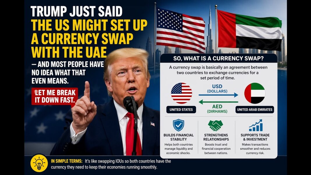 The US–UAE currency swap explained in a minute.
