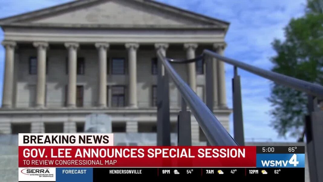 Gov. Lee calls special session to redraw congressional maps in TN