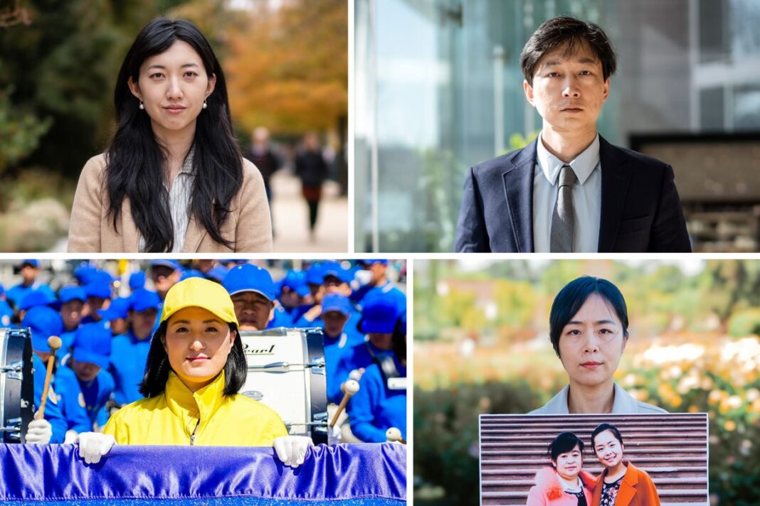 Grace Jin Drexel, Gao Pu, Liu Zhitong, and Doria Liu. Their parents have been jailed for their religious beliefs.