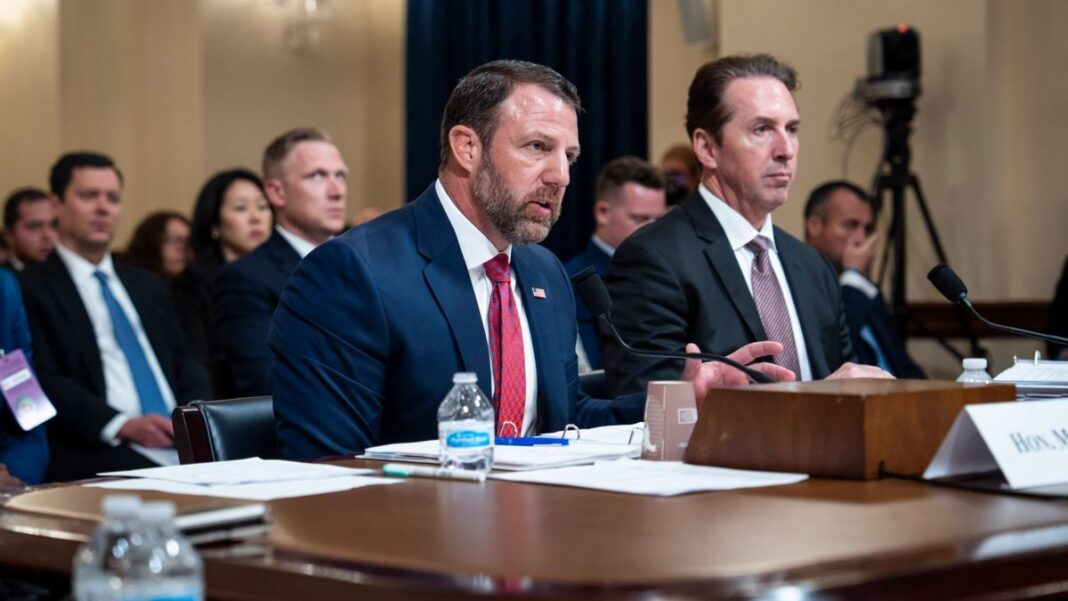 DHS Restores Standard Training Requirements for New ICE Agents Homeland Security Secretary Markwayne Mullin testifies in Washington on June 3, 2026.