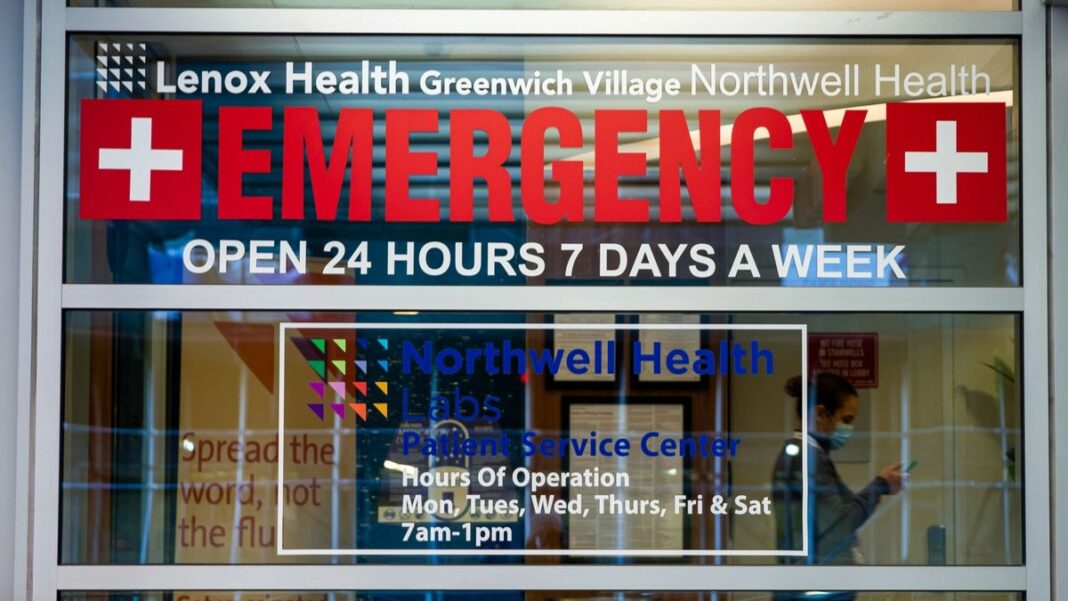 Lenox Health Greenwich Village Hospital in Manhattan, New York City, on Nov. 2, 2020.