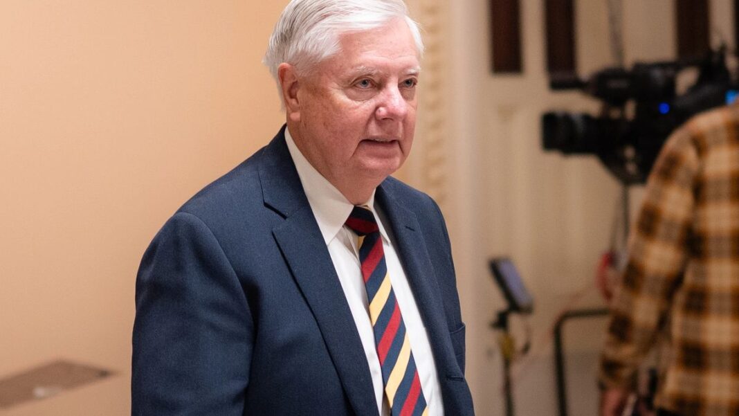 Sen. Lindsey Graham (R-S.C.) on Capitol Hill in Washington on Jan. 7, 2026.