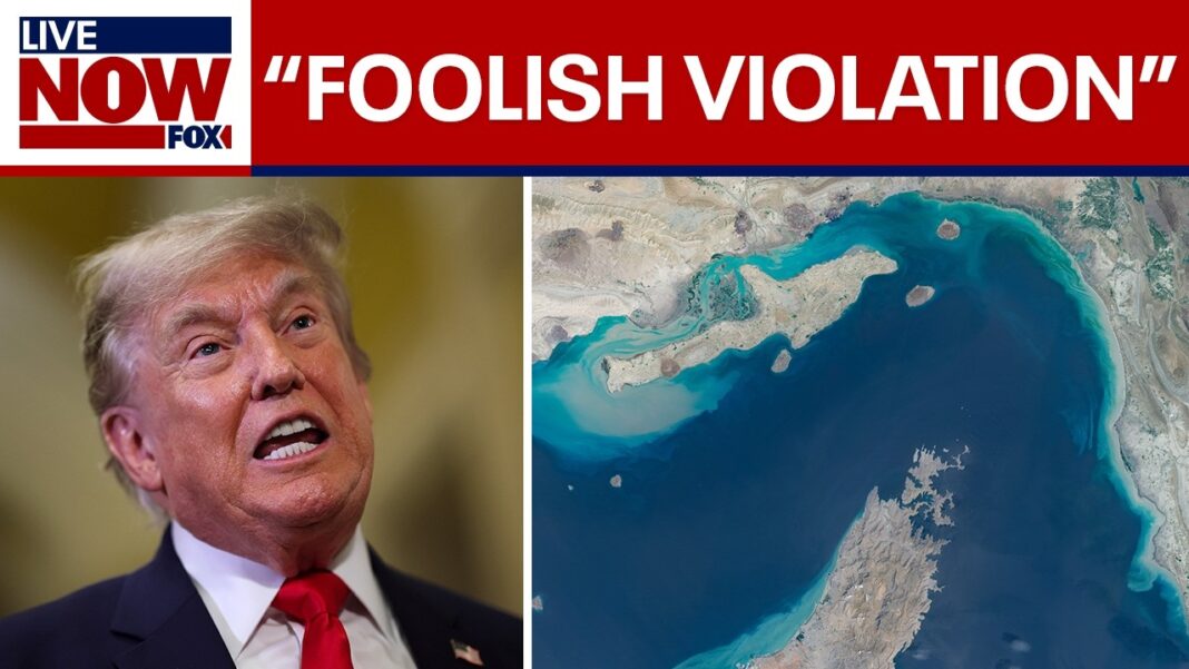 Trump reacts to Iranian drone attack in Strait of Hormuz