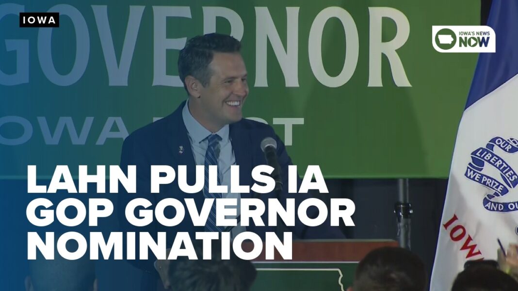 Zach Lahn wins GOP nod for Iowa governor as Rep. Randy Feenstra concedes