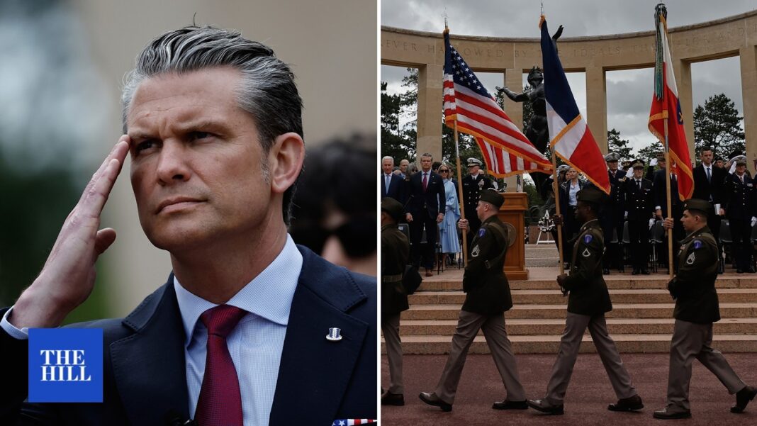 Defense Secretary Hegseth in D-Day speech warns European leaders about modern-day immigration