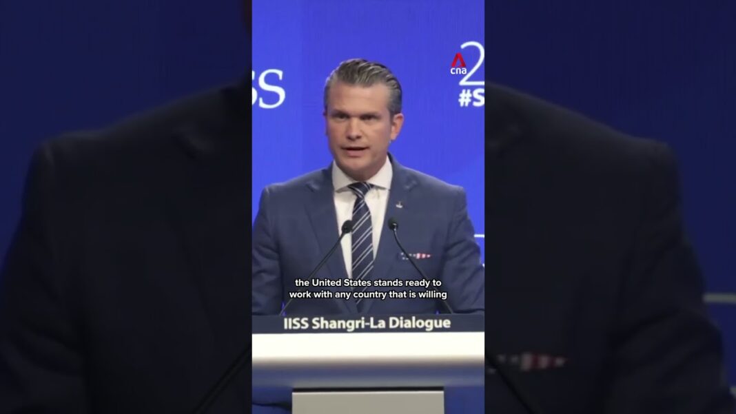 Shangri-La Dialogue: Pete Hegseth outlines US commitment to Asia, saying "you're stuck with me"