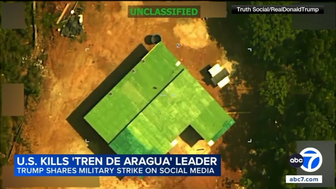 Leader of Venezuelan gang Tren de Aragua killed in US military strike, Trump says
