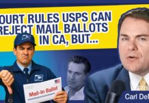 Court Rules USPS Can Reject Mail Ballots in CA, But...