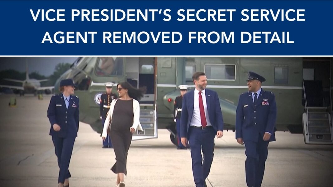 A Secret Service agent on Vice President Vance's detail has been removed and is under investigation.