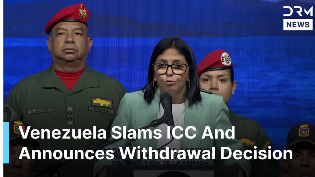Venezuela Withdraws From ICC As Delcy RodrĂguez Accuses Court Of Bias | DRM News | AC14