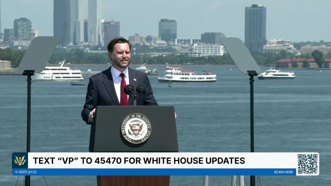 Vice President JD Vance Delivers Remarks Aboard the USS Kearsarge in New York Harbor, NY