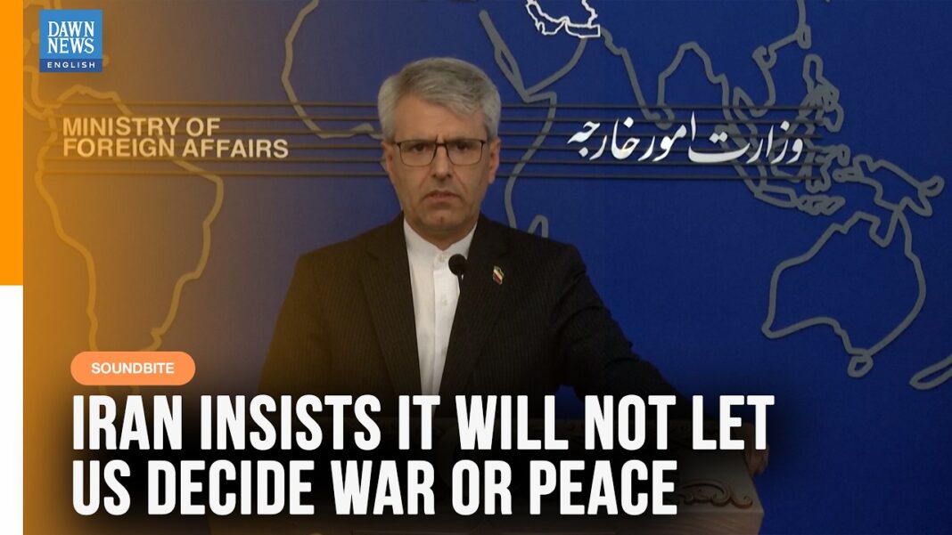 Iran Insists It Will Not Let US Decide War or Peace, says Spokesperson Baghaei
