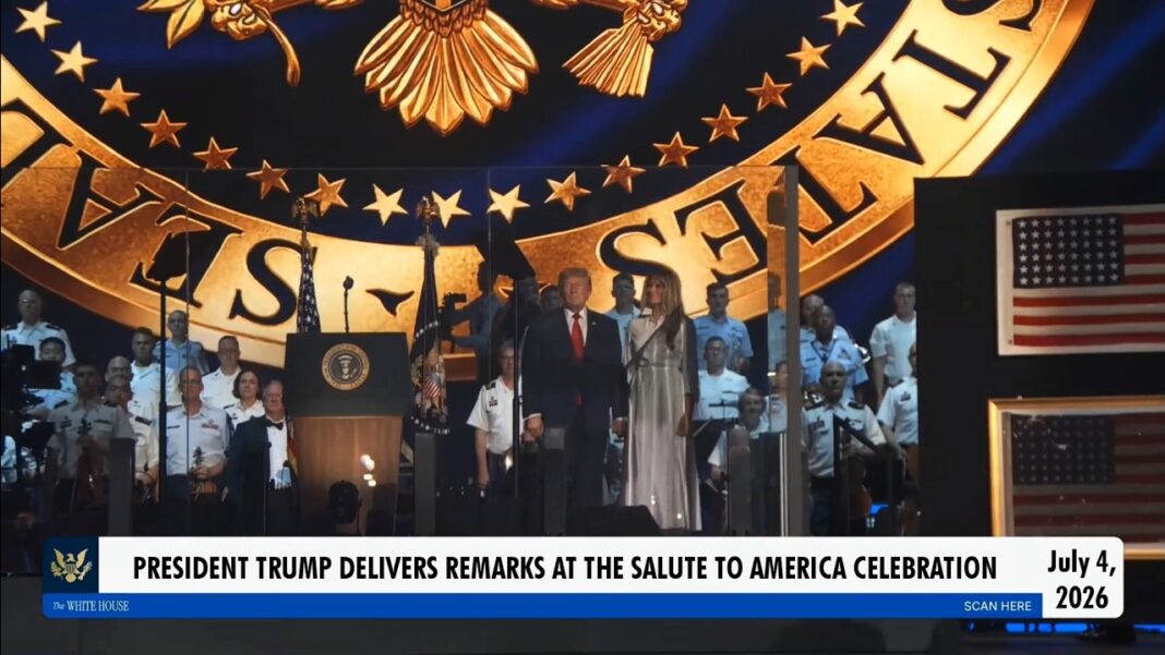 President Trump Salutes America on July 4, 2026