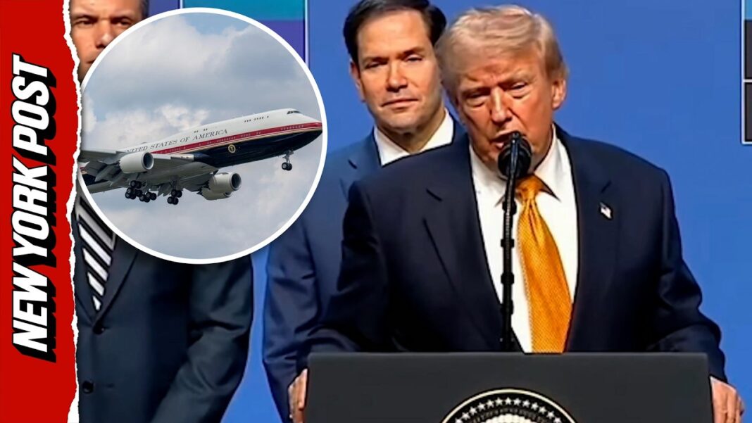Trump explains why he won't fly new Air Force One out of Turkey