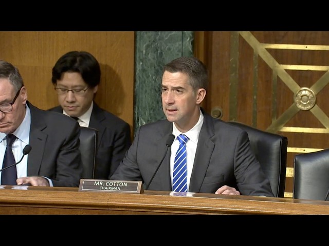 July 15, 2026: Cotton Gives Opening Remarks at Senate Intelligence Committee Hearing