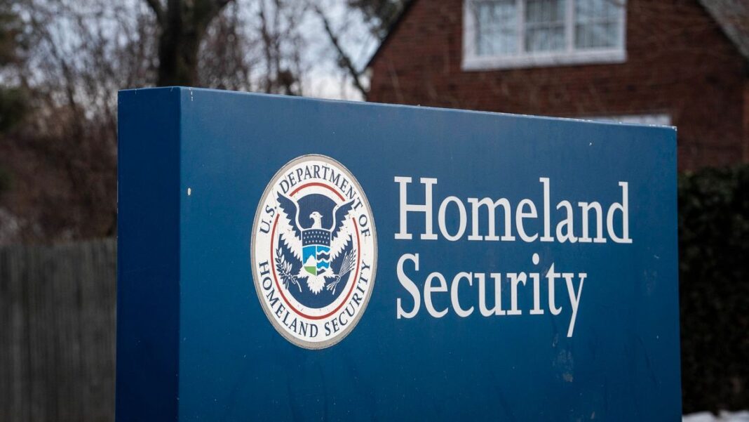 The U.S. Department of Homeland Security in Washington on Feb. 17, 2026.
