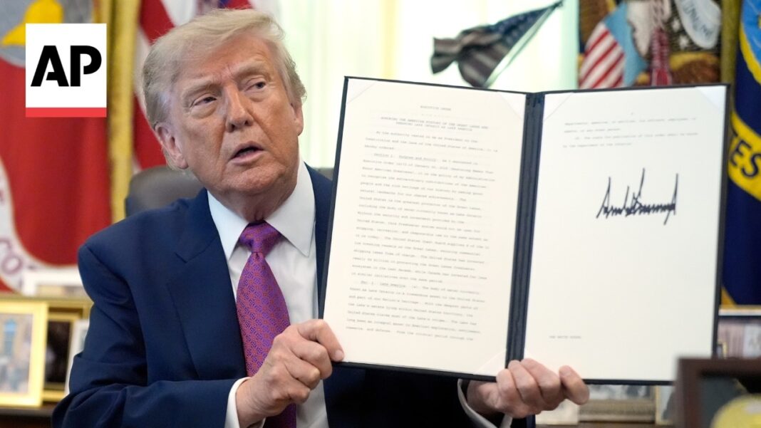 Skip navigation Trump Signs Order to Change Name of Lake Ontario to Lake America Create 9+ Avatar image Trump signs order renaming Lake Ontario as 'Lake America' in the US